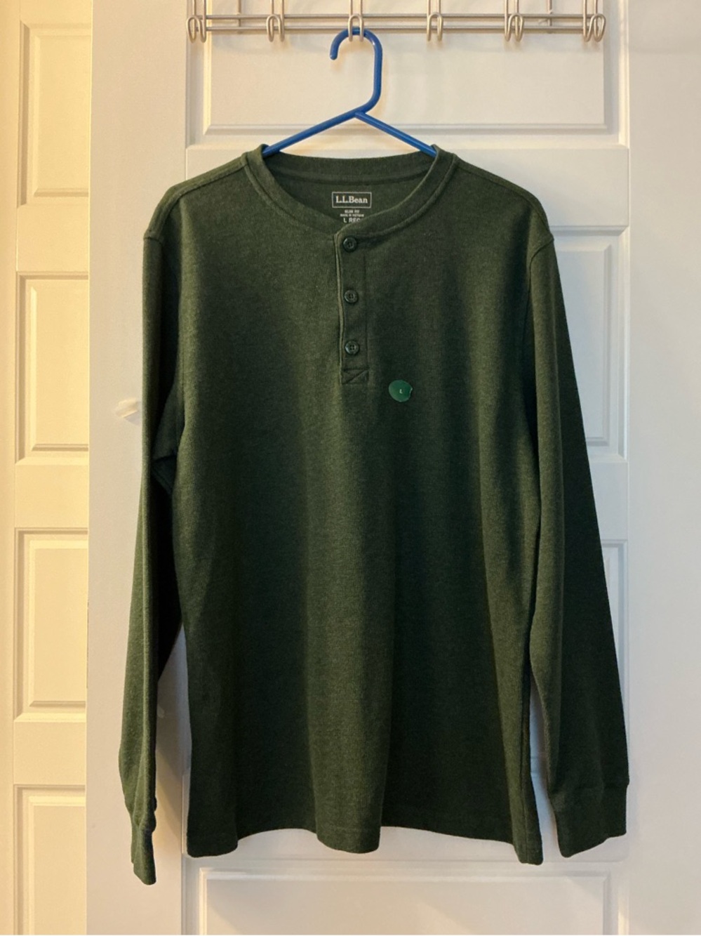 LLBean Slim Fit men’s thermal long sleeve, large slim fit